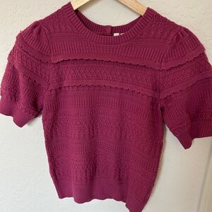 Janie and Jack Burgundy Sweater, Girls Size 14